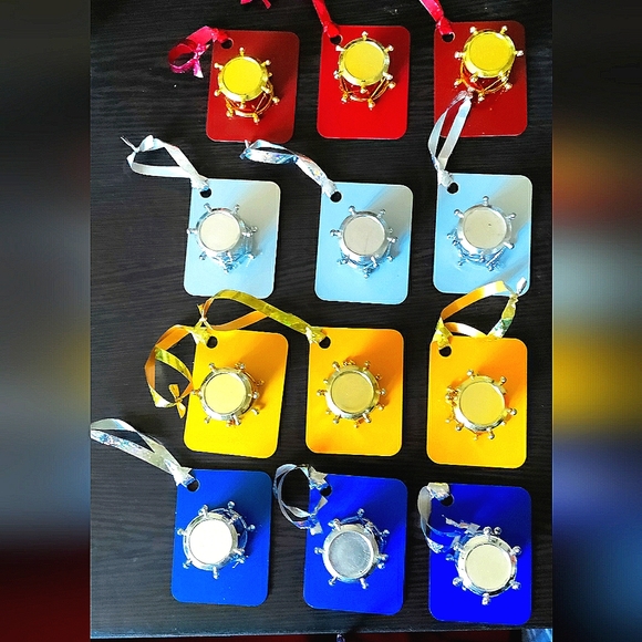 NEW 12-Piece Little Drummer Boy Handcrafted Christmas Ornaments Set! 4 Sets of 3 - Picture 13 of 13